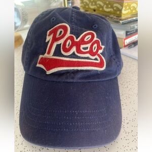 Vintage Polo Ralph Lauren baseball cap. Navy blue & Red. Classic ♥️ 💙